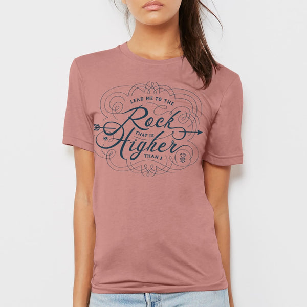 Pink Mauve Religious Arrow Shirt for Women | Bible Verse T Shirt