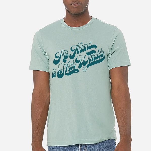 Mint Blue Worship Praise T Shirt for Men