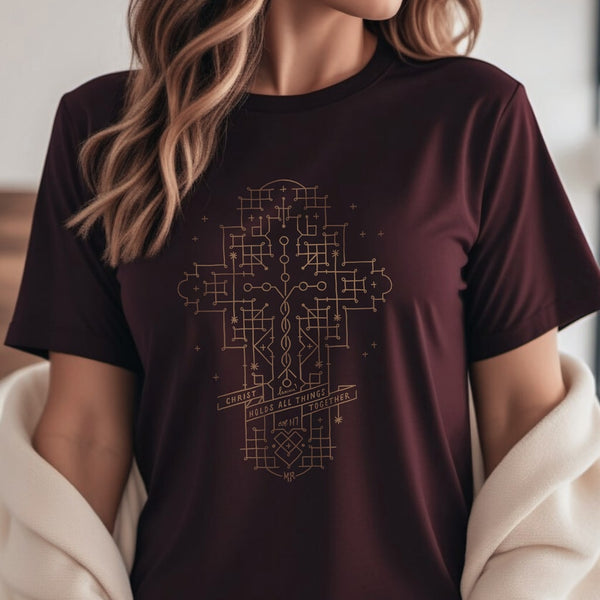 Laminin Cross T Shirt, Creationism T-Shirt, Christian Faith Shirt ...