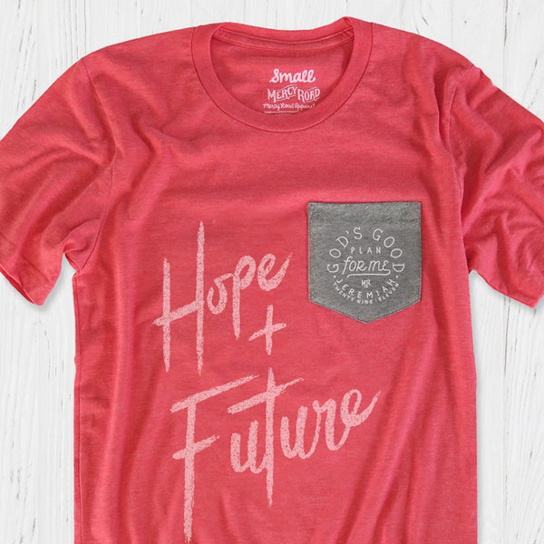 Red Jeremiah 29 Pocket T Shirt | God's Good Plan, God's Will Tee