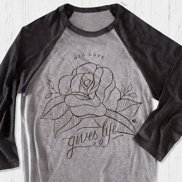 Jesus Loves You Rose Flower Shirt for women