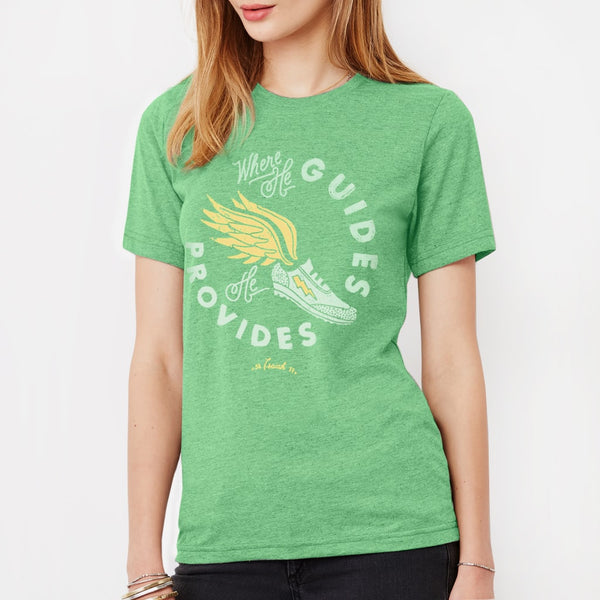 Green Athletic Womens Christian Shirt | God Provides