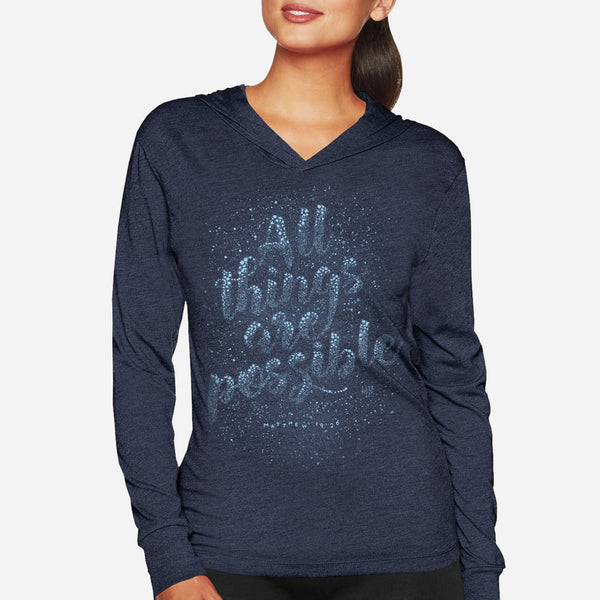 With God All Things Are Possible Long Sleeve for Women