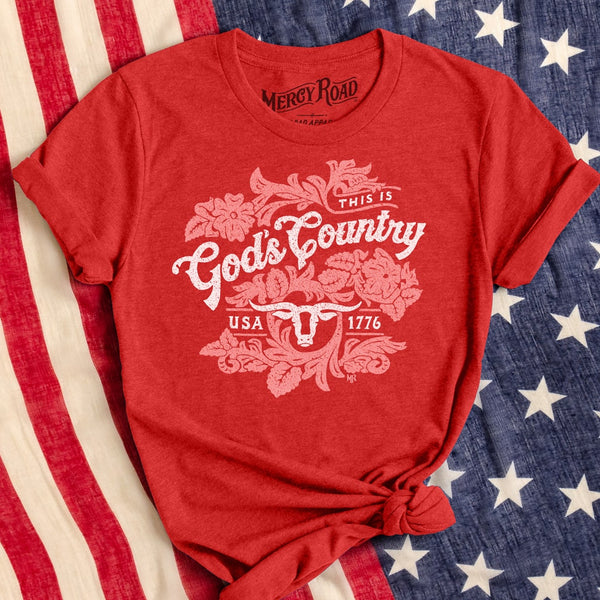 Red Blake Shelton This Is God's Country T Shirt 